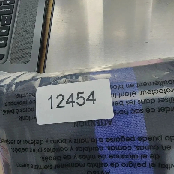 Lloft Wool Blend Striped Short Sleeve Knit Slip Sweater Dress M 18PT - Picture 7 of 7